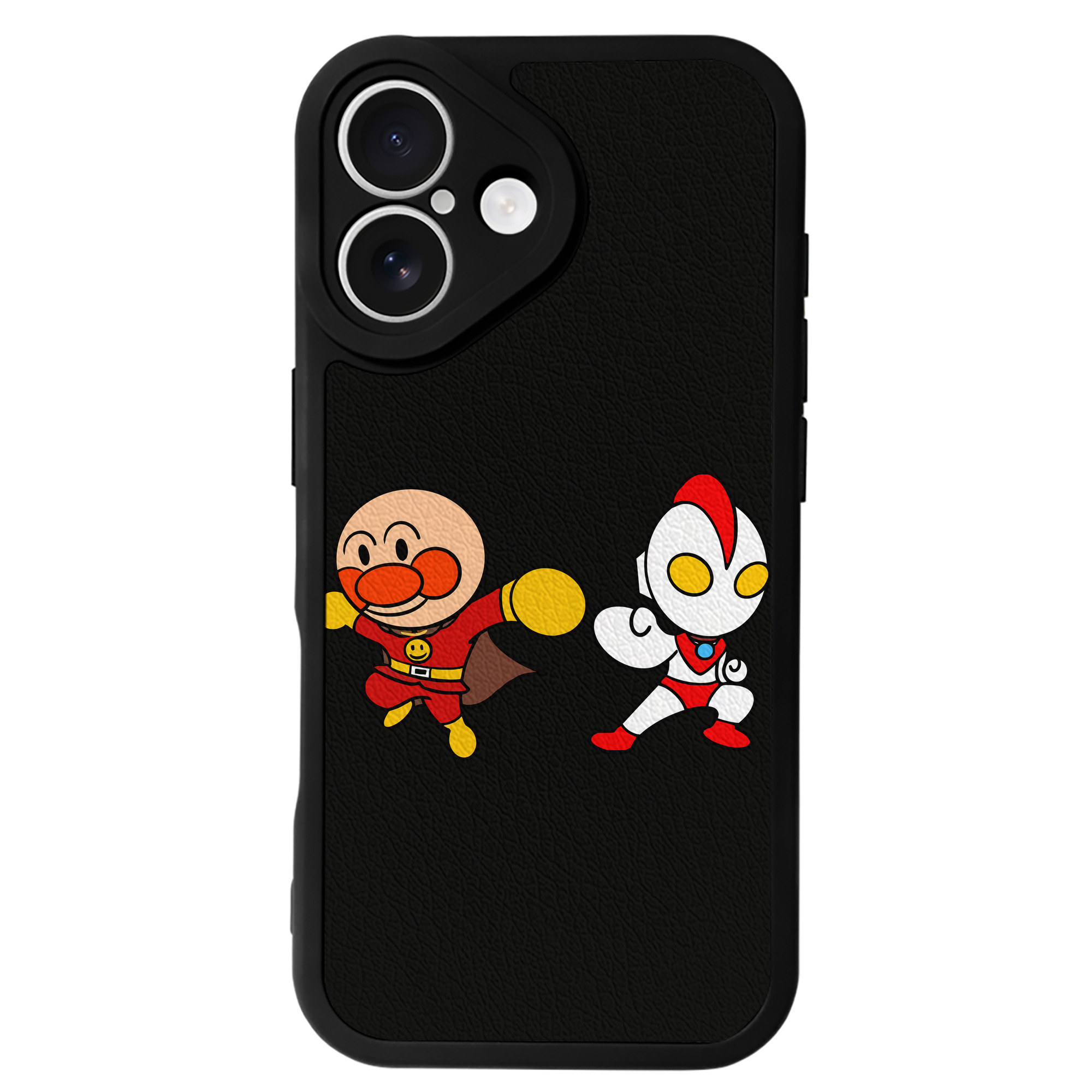 （画像用） アンパンマン Anpanman 【iPhone 16シリーズ対応】シリコンスマホケース（レザー調） 材質：シリコン